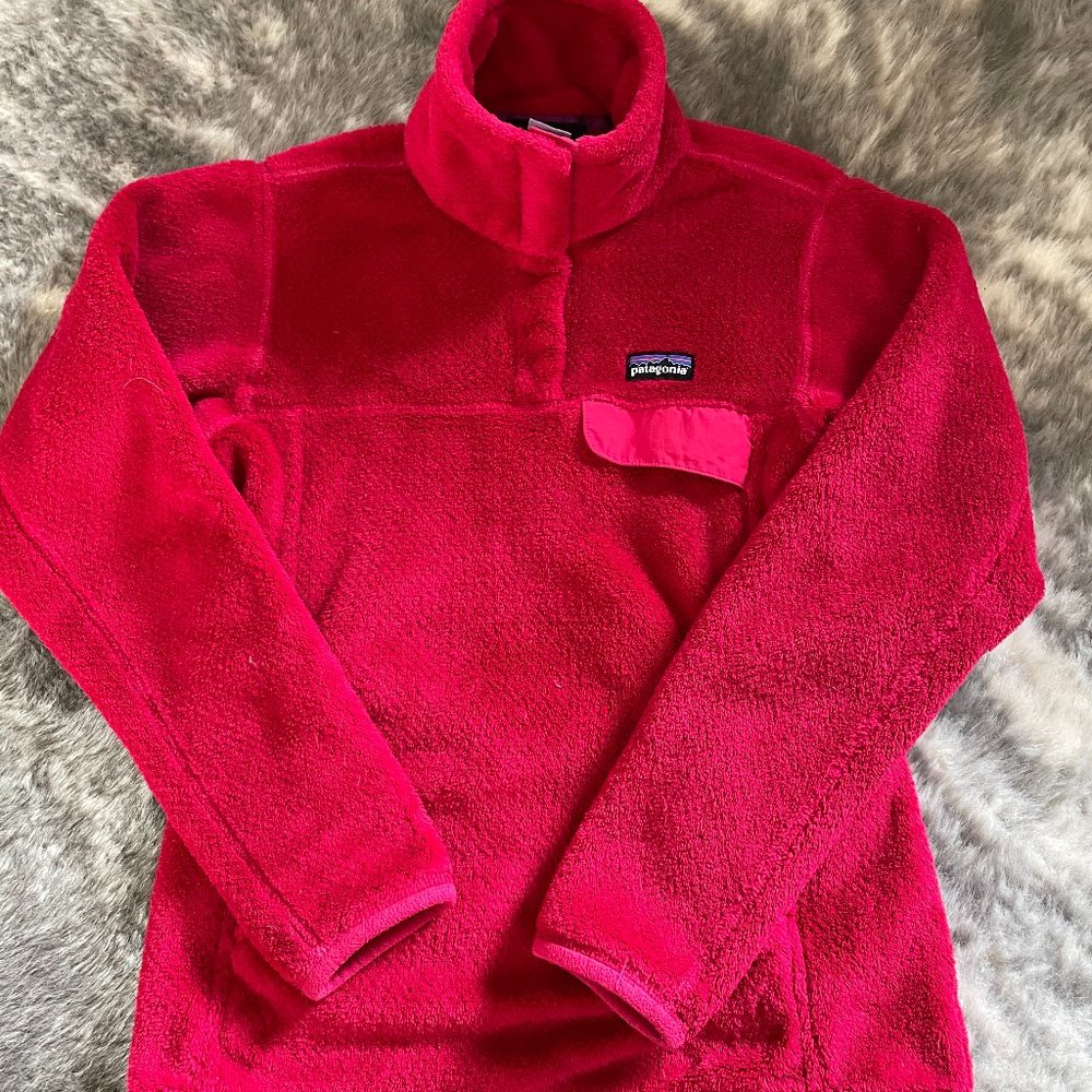 Patagonia Red Re-Tool Snap-T Pullover Fleece